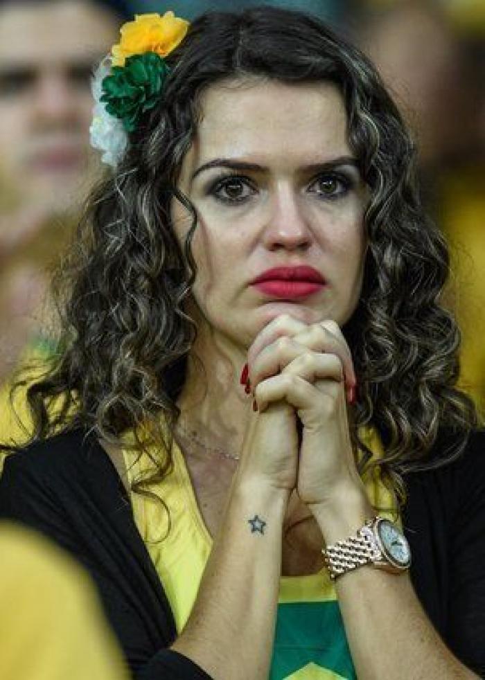 Mundial 2014: Las lágrimas de los brasileños por la goleada de Alemania (FOTOS)
