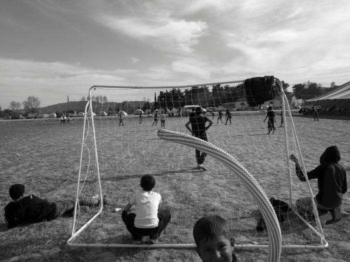 La vida de los niños en el campamento de refugiados de Idomeni