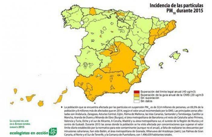 Pese a la pandemia, España sigue respirando aire contaminado