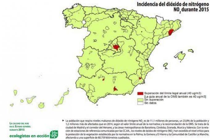 ¿Qué tal se respira donde vives? Los mapas de la calidad del aire en España