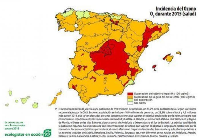 ¿Qué tal se respira donde vives? Los mapas de la calidad del aire en España