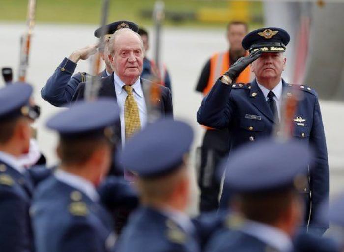 El rey Juan Carlos reaparece en Colombia tras su abdicación (FOTOS)