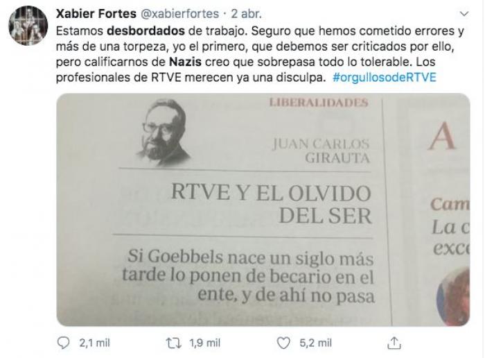 Esther Vaquero logra uno de sus tuits más exitosos al definir así a Vicente Vallés