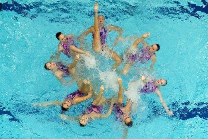 19 fotos impresionantes de los campeonatos de natación sincronizada