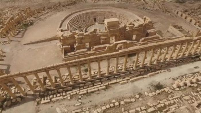 Palmira a vista de dron: así ha quedado tras el paso del Daesh