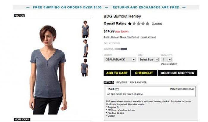 Urban Outfitters crea la camiseta más absurda del mundo (y luego la retira)
