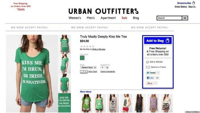 La marca de ropa estadounidense Urban Outfitters vende camisetas con el puño y la rosa del PSOE