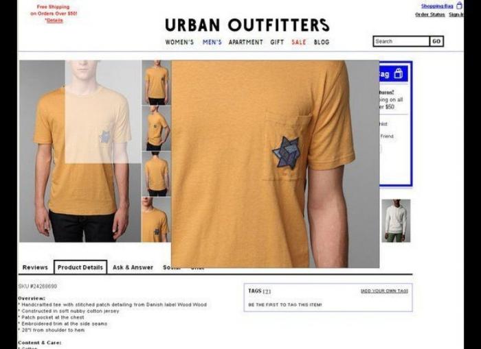 La marca de ropa estadounidense Urban Outfitters vende camisetas con el puño y la rosa del PSOE