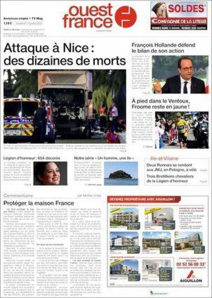 Al menos 84 muertos en Niza al arrollar un camión a una multitud durante la fiesta del 14 de julio