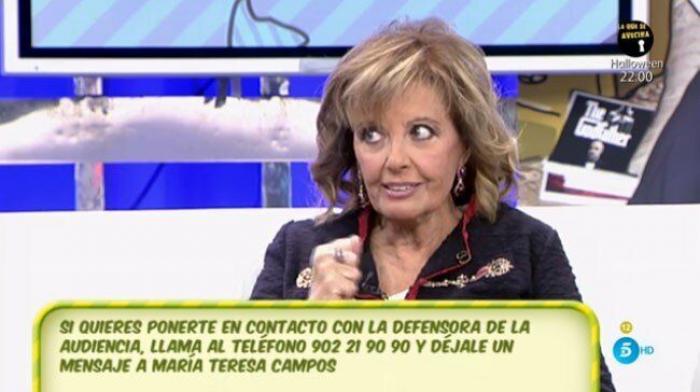 María Teresa Campos se defiende tras las noticias sobre su situación económica