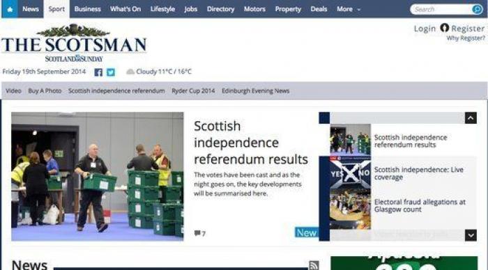 Los resultados del referéndum, en los medios digitales de todo el mundo: "Reino Reunido"