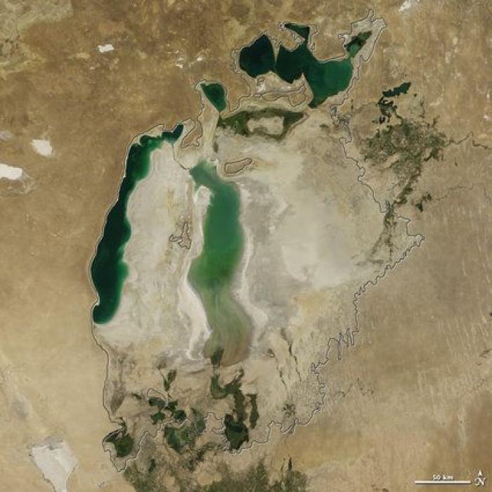 Así ha desaparecido el Mar de Aral en los últimos 50 años