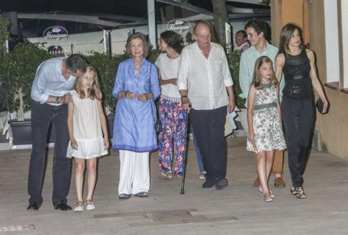 La Familia Real llega a Mallorca: primera cena al completo