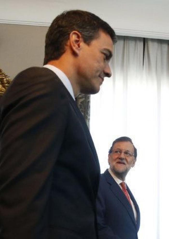 Sánchez rechaza la gran coalición y Rajoy no le aclara si irá a la investidura