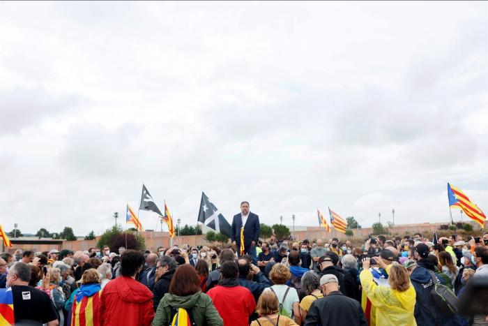 Junqueras y Puigdemont: el reencuentro en Waterloo