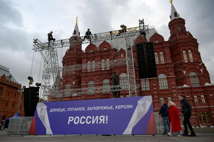 Putin prepara Moscú para una fiesta de anexión a lo grande que le ayude a recuperar popularidad