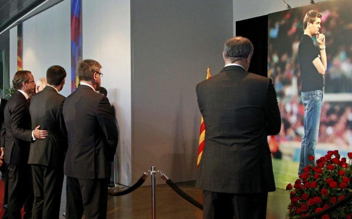 La tristeza de Guardiola tras la muerte de Tito Vilanova, resumida en un gesto