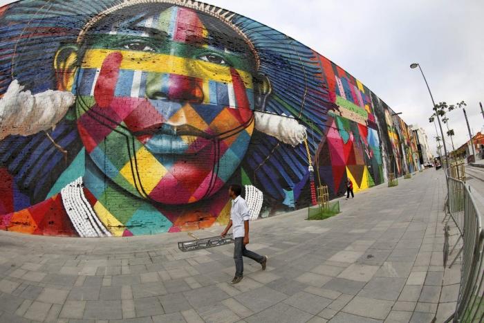 El enorme mural de los Juegos Olímpicos con el que vas a alucinar