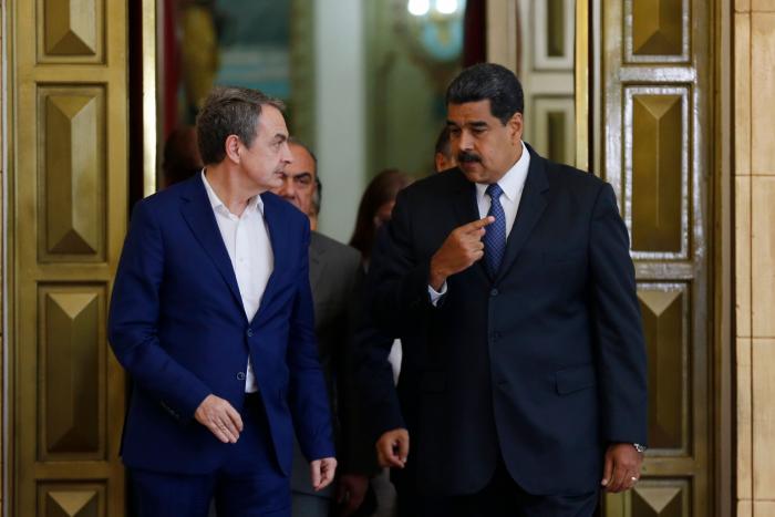 Zapatero visita a Nicolás Maduro en Caracas