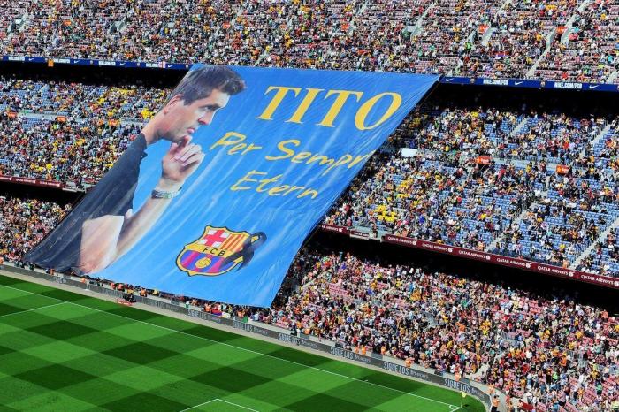Así fue el homenaje del Camp Nou a Tito Vilanova (VÍDEO, FOTOS)
