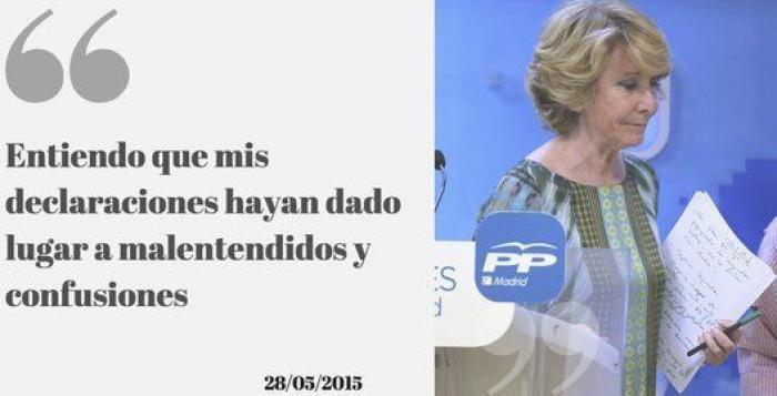 Aguirre dejará la presidencia del PP de Madrid