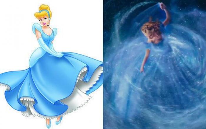  Tráiler de 'Cenicienta'  compara la película 'Cinderella' con la clásica de dibujos animados de Disney