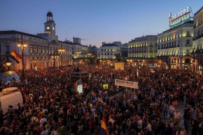 9 impresionantes fotos aéreas de las protestas por la República