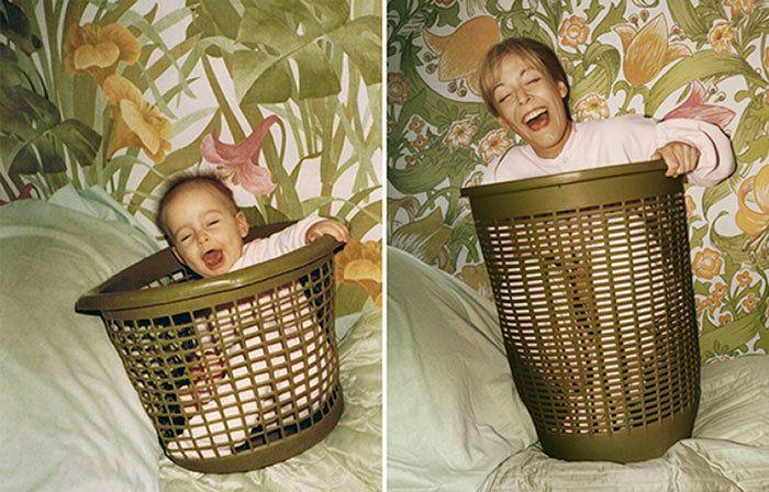 'Regreso al futuro': el libro de adultos recreando fotos de cuando eran pequeños (FOTOS)