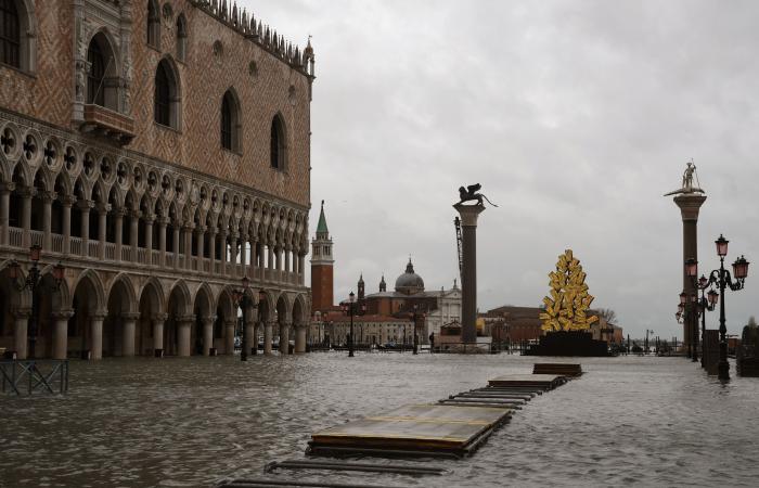 Venecia no activa sus diques por falta de previsión y se inunda por un temporal