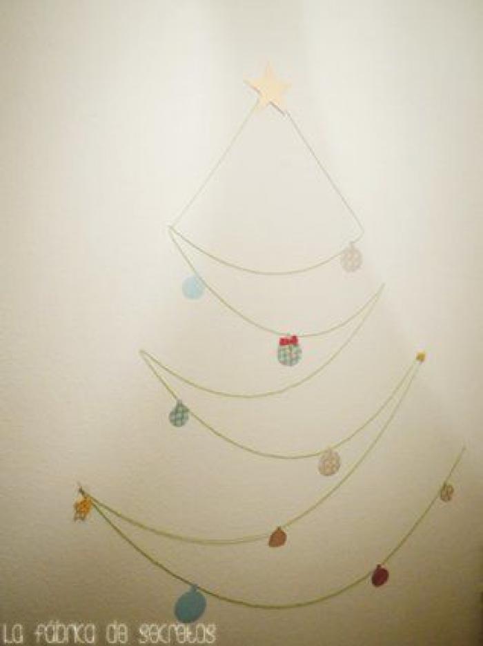 Cómo poner el árbol de Navidad, sin utilizar árbol de Navidad (FOTOS)