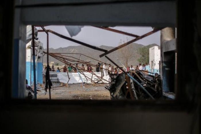 Así ha quedado uno de los hospitales atacados de Médicos Sin Fronteras en Yemen