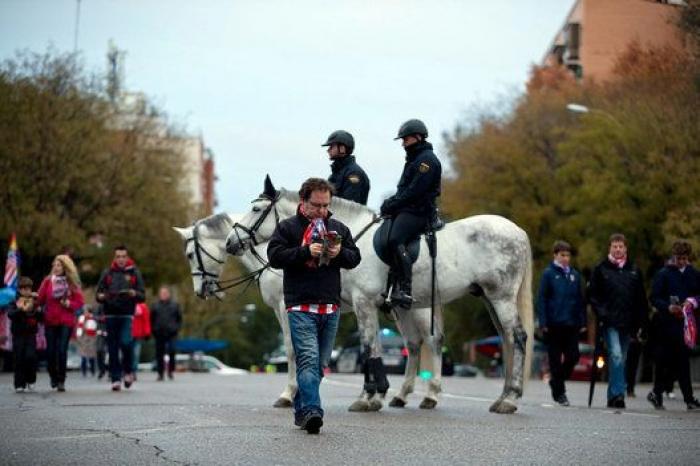 El dispositivo policial alrededor del Calderón (FOTOS)