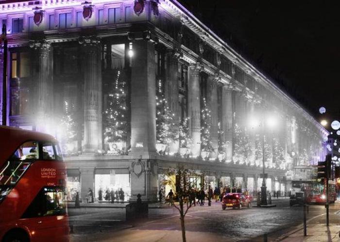 11 fotografías que comparan la Navidad en Londres de hace 50 años con la de ahora