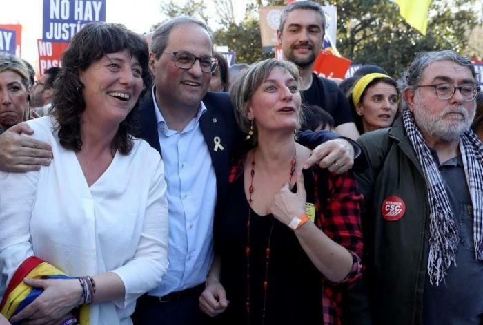Manifestación en Madrid por el derecho de autodeterminación en Cataluña: "No pararemos y no nos pararán"