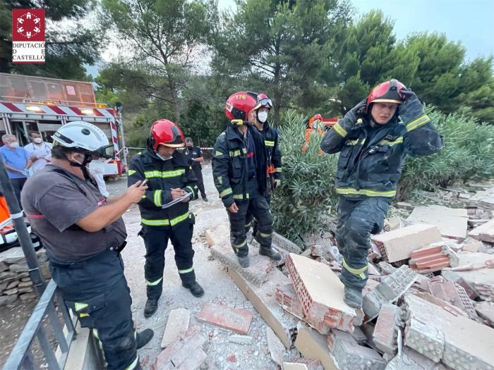 Las imágenes del derrumbe del edificio residencial en Peñíscola