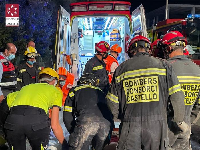 Así ha sido el rescate con vida de una de las personas atrapadas bajo los escombros en Peñíscola