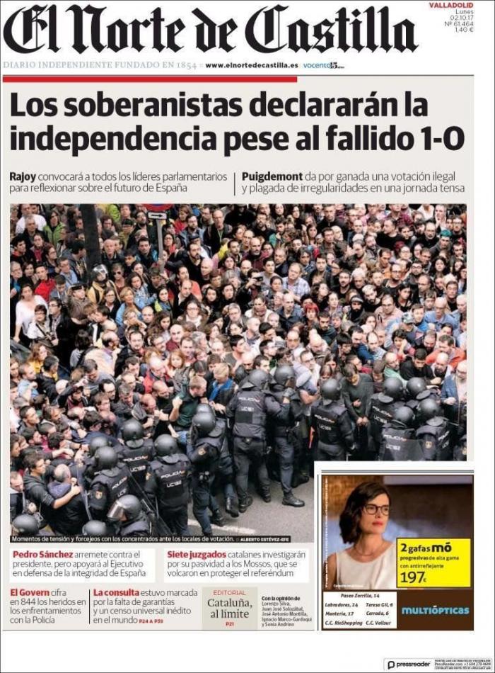 2-O, en directo: el día después del referéndum en Cataluña