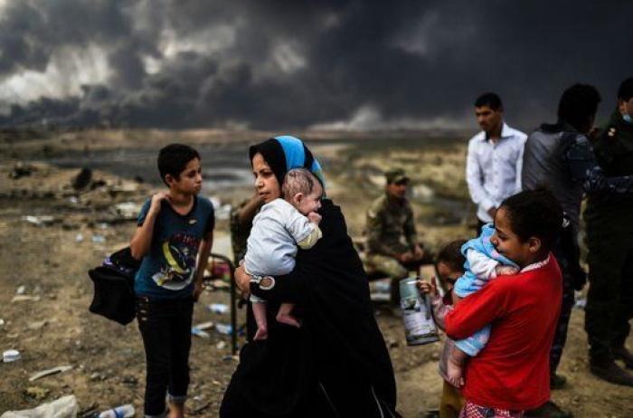 Miles de familias secuestradas por el EI para usarlas como escudos humanos en Mosul