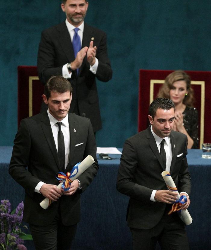 Casillas sube a Instagram una foto junto a Sara Carbonero en la gala de los Premios Príncipe de Asturias