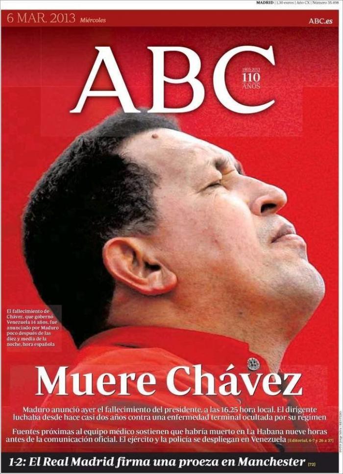 Así ve la prensa nacional la muerte de Hugo Chávez (FOTOS)