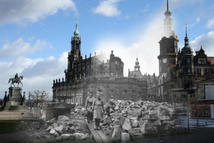 La reconstrucción de Dresde tras el bombardeo: el antes y el después (FOTOS)