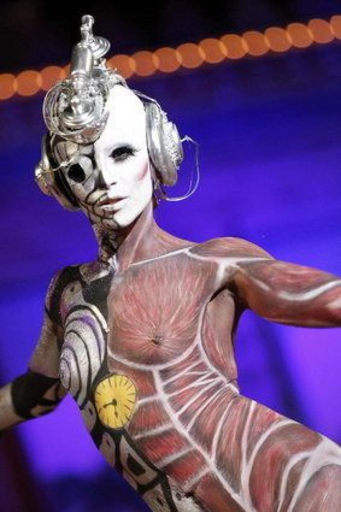 Mareo Fangoso Mediana Maquillaje corporal con premio: 'La mala educación' gana el certamen de  'body painting' de Las Palmas