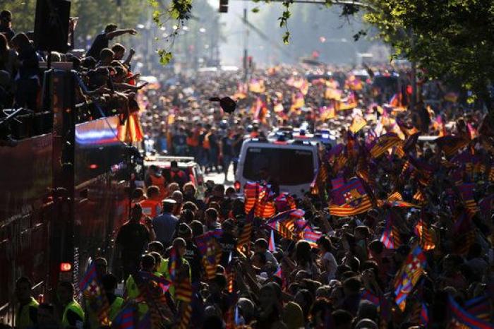Las FOTAZAS de la celebración liguera del Barcelona