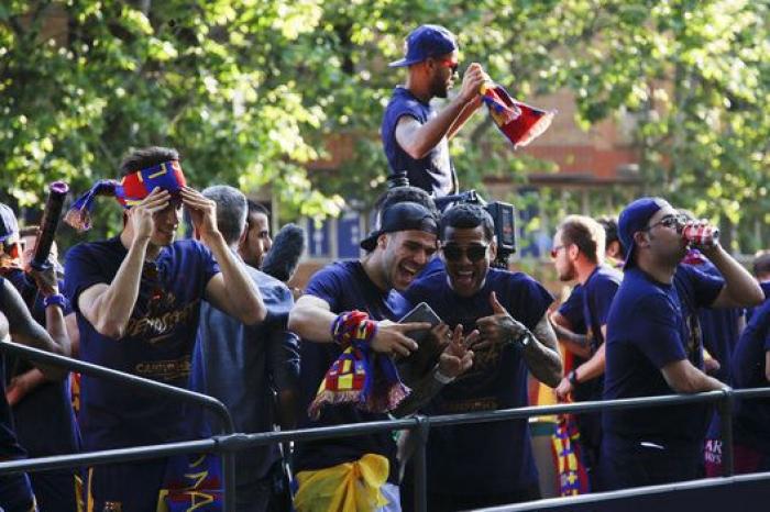 Las FOTAZAS de la celebración liguera del Barcelona