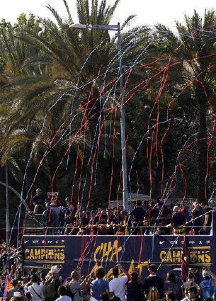 Las FOTAZAS de la celebración liguera del Barcelona