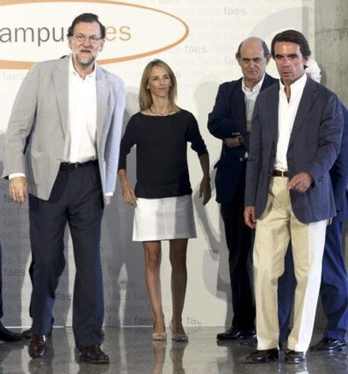 Aznar pide a Rajoy actuar en Cataluña y, si no, convocar elecciones