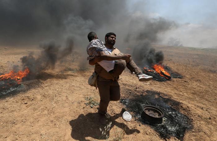 Tres muertos en Gaza en una violenta noche de lanzamiento de cohetes y bombardeos