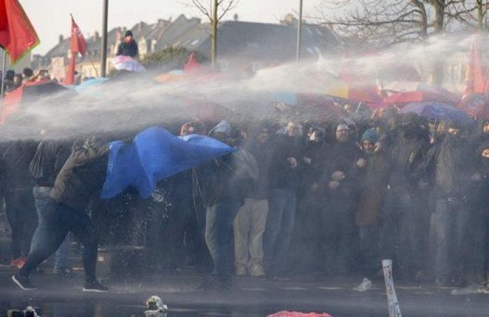 Detenidas 350 personas por las protestas en la inauguración de la sede del BCE