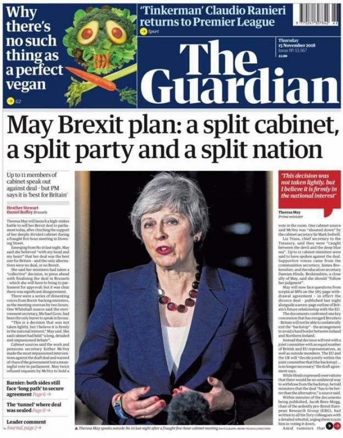 May advierte de que hay tres opciones: su acuerdo, salir de la UE sin acuerdo o que "no haya Brexit"