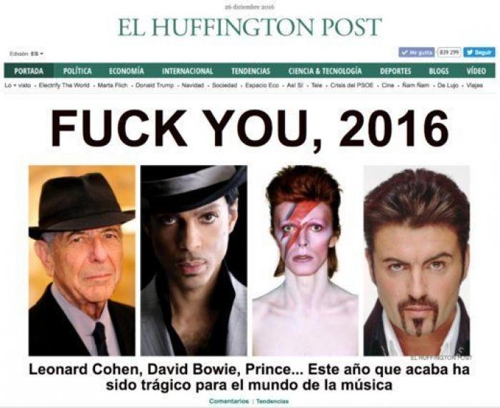 Las portadas de 'ElHuffPost' que más os gustaron en 2016